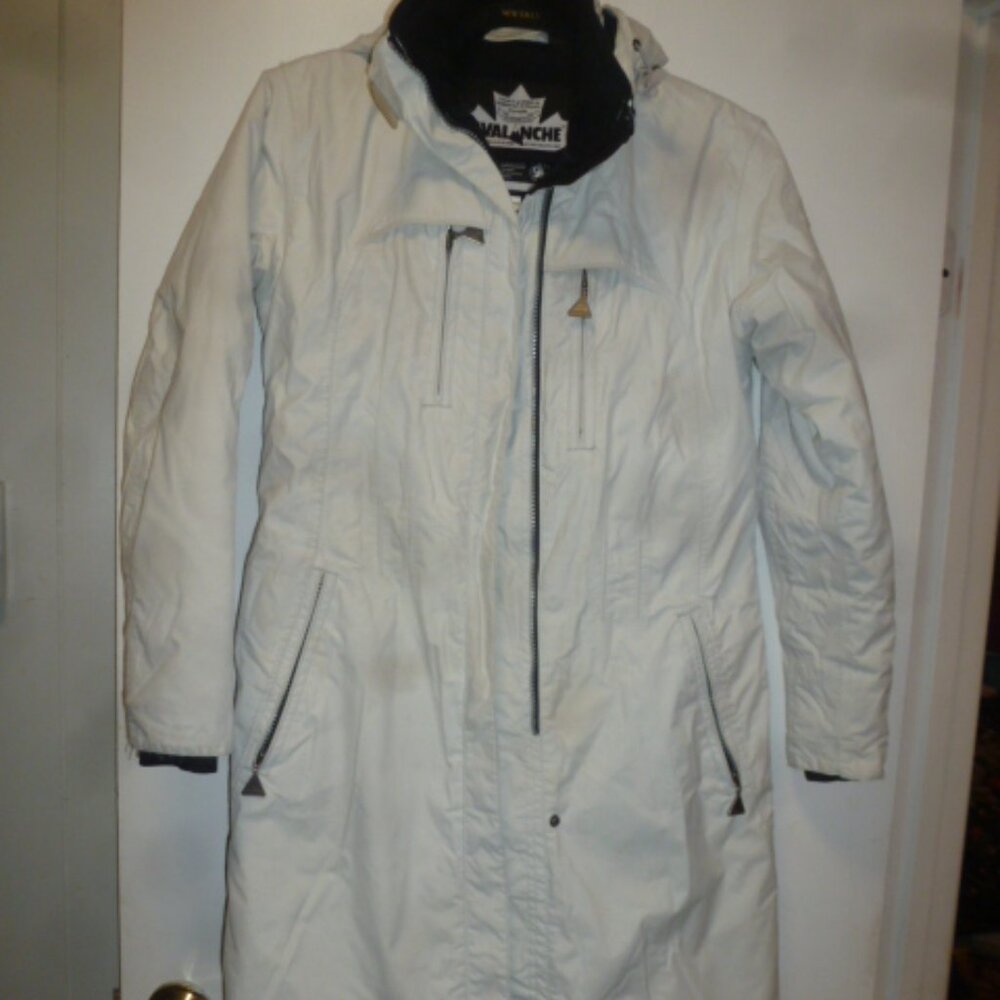 Avalanche Women’s Ski / Snow Trench Coat XXS White – Windproof Waterproof Thermo